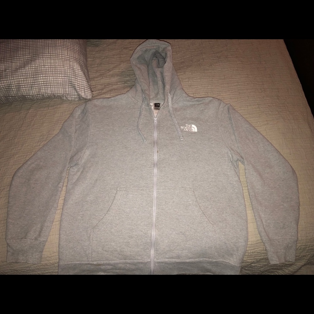 The North Face ZIP up hoodie-Gray
